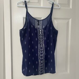 Maurices Flowy Tank with front Zipper, Size XL